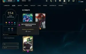 Conta prata 2 com TODOS os champs e 234 Skins ( MAIN ADC )