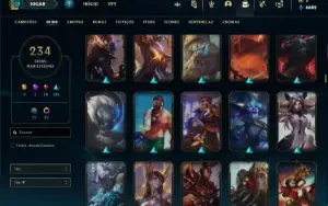 Conta prata 2 com TODOS os champs e 234 Skins ( MAIN ADC )