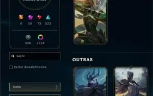 CONTA MESTRE ( SKINS PAX, BLACK ALISTAR, RYZE HUMANO E MAIS)