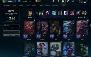 Ouro 4 com TODOS os champs e 466 Skins ( Nivel 600 )
