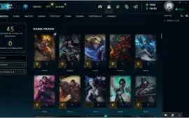 Conta League Of Legends com Skins e RP