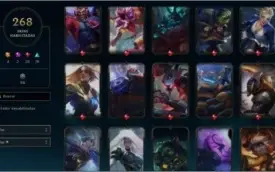 CONTA LOL 268 SKINS PLATINA MMR ALTÍSSIMO