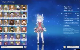 GENSHIN AR60 - Sigewinne + BIS/ Nahida + BIS/ Yoimiya + BIS
