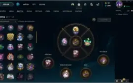 Conta League of Legends Platina 1 Poucos Jogos