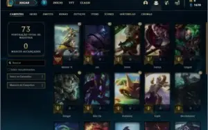 Conta ouro 2 com 4 skins e 23 champs
