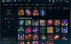 Conta ouro 2 com 4 skins e 23 champs