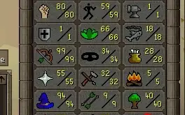 conta rune old pure pvm 99 ranged gracefull f cape.
