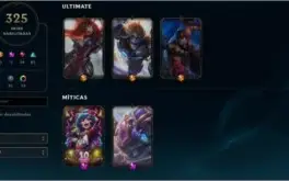 Conta League of Legends +325 skins!