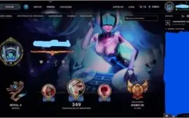 Conta  de lol quase todos champs + muitas skins gold 3