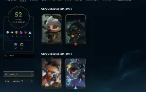 Conta League of Legends Full Acesso - 119 Champs e 52 Skins