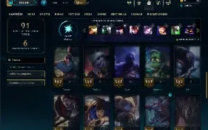 Unranked com 35 Champs e 8 Skins