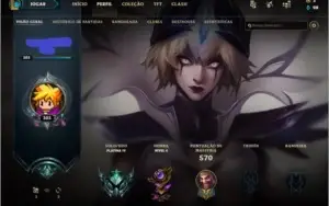 Conta LOL Plat 4/254 skins