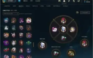 Conta de league of legends, 822 skins,16 skins prestígios
