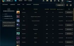 Conta ouro 4 com 24 Champs e 2 Skins