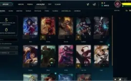 ACC LOL 30 (UNRANKED), SKINS BOAS, CHAMPS E 46K DE EA