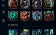 CONTA LEAGUE OF LEGENDS 673 SKINS, ALL CHAMPS