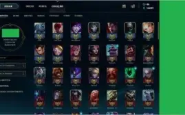 CONTA LEAGUE OF LEGENDS 673 SKINS, ALL CHAMPS