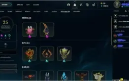Conta de LOL todos os campeões lvl171 com itens de 2013