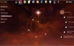 Conta genshin AR 51 com Diluc c1,Zhongli , Albedo e keqing