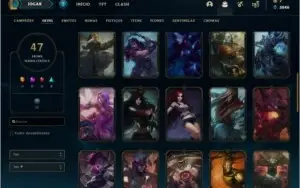 CONTA OURO 🌟 47 SKINS 🌟 116 CAMPEOES