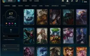 CONTA OURO 🌟 47 SKINS 🌟 116 CAMPEOES