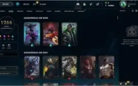 Conta League of Legends  1266 Skins ( PAX Skins +++)