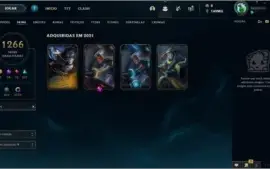 Conta League of Legends  1266 Skins ( PAX Skins +++)