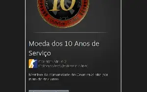 Conta Steam Antiga Medalha 5 e 10 Anos CS PREÇO IMPERDÍVEL!!