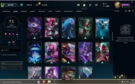 Conta lol 235 com 75