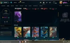 Conta lol 235 com 75
