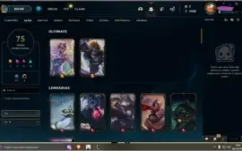 Conta lol 235 com 75