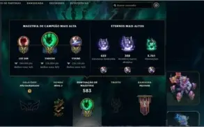 CONTA COM 300+ SKINS E FULL CHAMP