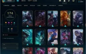 Conta League of Legends, 174 skins, 143 Campeões