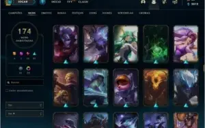 Conta League of Legends, 174 skins, 143 Campeões