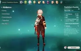 Conta Genshin Impact AR50/5 personagens 5 star/Benção da lua