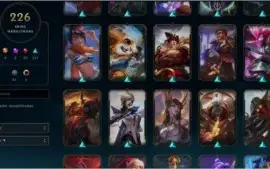 Conta do league of legends (com 226 skins)