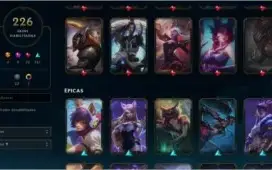 Conta do league of legends (com 226 skins)