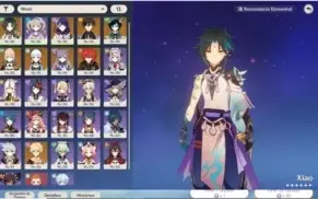 Genshin AR 58 com vários personagens e armas T5+gemas+livros