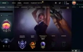 Conta Diamante 4/128 campeões/74 skins/nunca levou ban