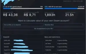 CONTA STEAM 8 ANOS, COM PRIME NO CS GO 0 BANS