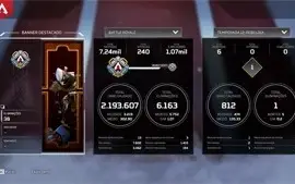 conta apex plat + skins