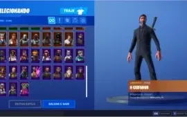 Conta Fortnite Galaxy + John Wick + Royale Bomber e mais