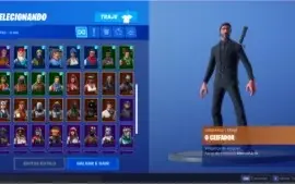 Conta Fortnite Galaxy + John Wick + Royale Bomber e mais
