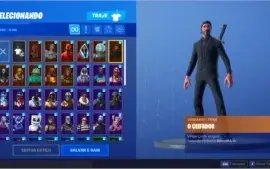 Conta Fortnite Galaxy + John Wick + Royale Bomber e mais