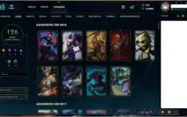Conta League of Legends LOL! todas skins vitoriosas e mais!