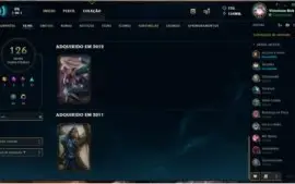Conta League of Legends LOL! todas skins vitoriosas e mais!