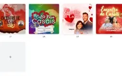 Pack Canva Gospel Culto de Casais - 20 Artes Editáveis