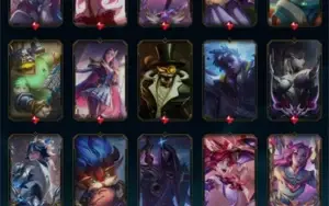 Conta DIAMANTE 74%WR + TODOS OS ETERNOS EA E RP, 384 skins