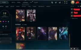 CONTA NV 84 COM 19 SKINS 46 CAMPEÕES