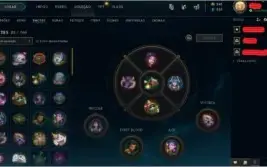 CONTA NV 84 COM 19 SKINS 46 CAMPEÕES